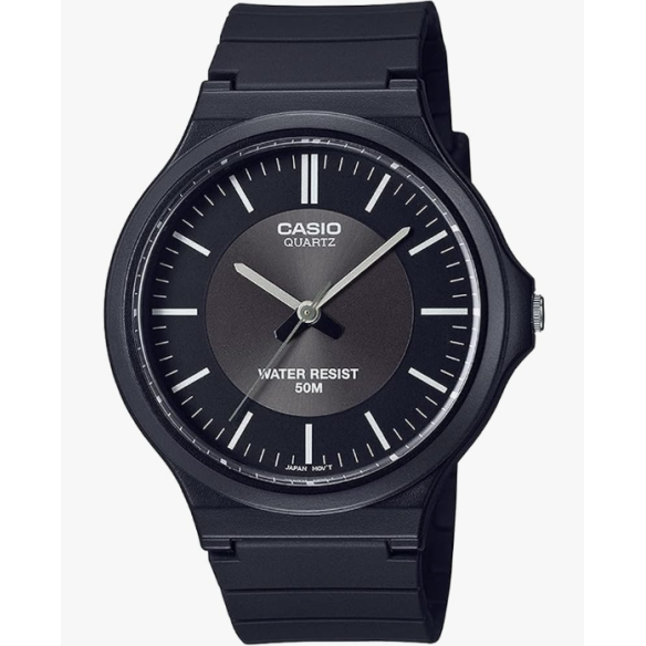 Casio Orologio Analogo al Quarzo Uomini con Cinturino in Plastica MW-240-1E3VEF