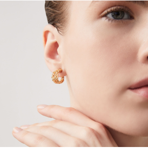 Orecchini Cerchio Coral Piccoli 11929 2