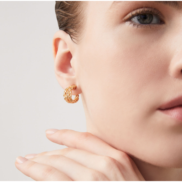 Orecchini Cerchio Coral Piccoli 11929