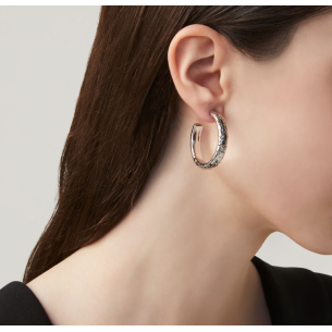 Orecchini Cerchio Moon Crocodile 11153 2