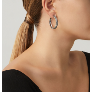 Orecchini Cerchio Serpente 11259 2