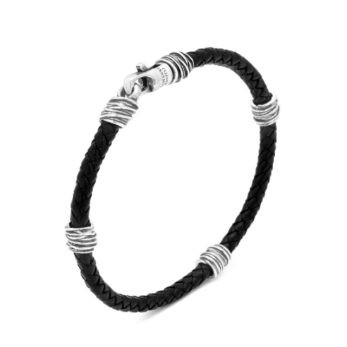Bracciale Cuoio Fili 11355L