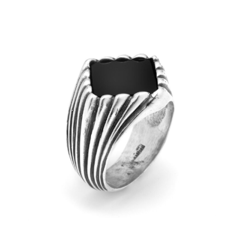 Anello Rigato Onice 11316/22