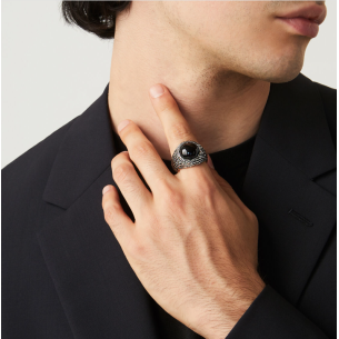 Anello Graffiato Onice 11314/24 2