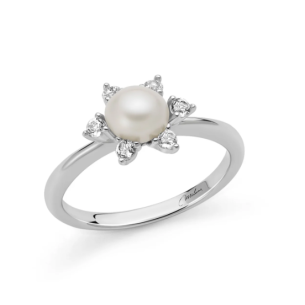 Anello con perla Oriente Unica Bouquet