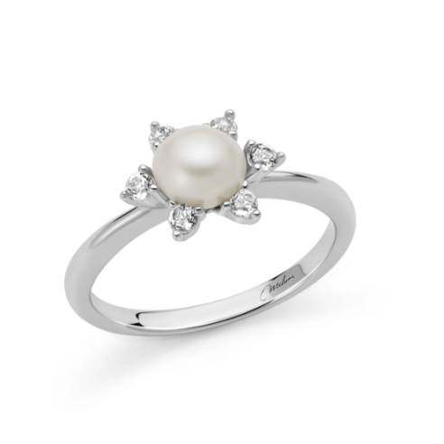 Anello con perla Oriente Unica Bouquet