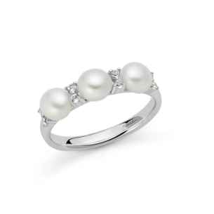 Anello Unica Bouquet con perle Oriente