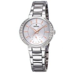 Festina Orologio Analogico Quarzo da Donna con Cinturino in Acciaio Inox F16909/1