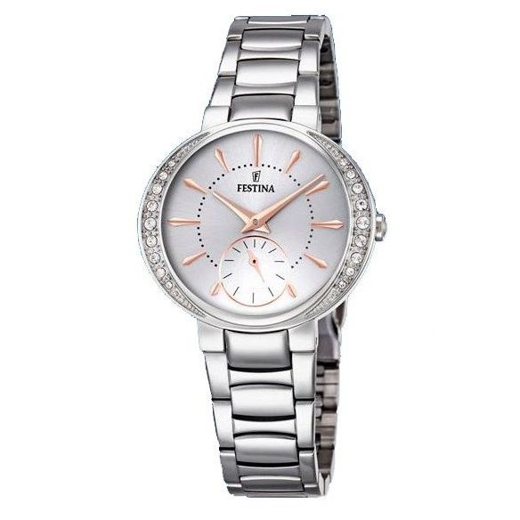 Festina Orologio Analogico Quarzo da Donna con Cinturino in Acciaio Inox F16909/1