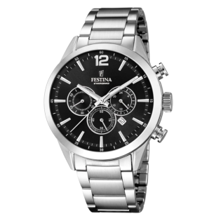 FESTINA Orologio Cronografo Quarzo Uomo con Cinturino in Acciaio Inox F20343/8