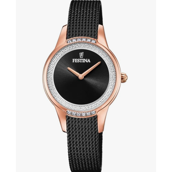 Festina Orologio Analogico Quarzo Donna con Cinturino in Acciaio Inox F20496/2