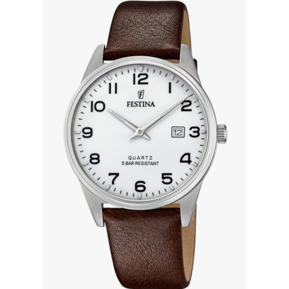 Festina Orologio Analogico Quarzo Uomo con Cinturino in Pelle F20512/1