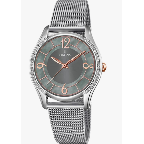 FESTINA Orologio Analogico Quarzo Donna con Cinturino in Acciaio Inox F20420/2
